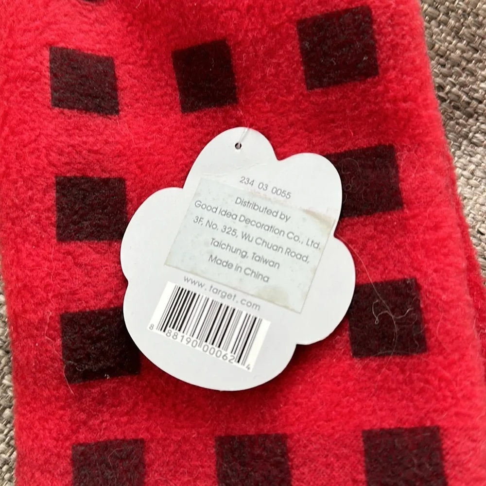 Good pets Doggie Red and Black Scarf and muffler set